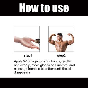 Vente directe d'usine, huile de massage pour l'agrandissement masculin avec des plantes naturelles pures, 10 ml - Emballage privé pour hommes adultes - Product Image 6