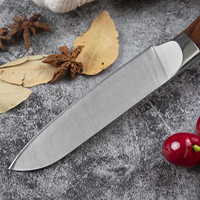 Couteau utilitaire de cuisine en acier inoxydable 3Cr13 de 5 pouces avec manche ergonomique en bois Pakka, boîte cadeau écologique