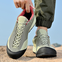 Chaussures de randonnée décontractées personnalisées en cuir véritable, légères, respirantes et antidérapantes, idéales pour l'hiver et l'été, la marche, les voyages et les sports de plein air.