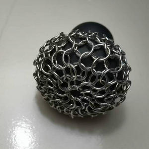 Accesorio ergonómico de cocina, depurador de malla de hierro fundido, raspador de sartén, limpiador de silicona de acero inoxidable para ollas, sartenes, uso para bebés - Product Image 2