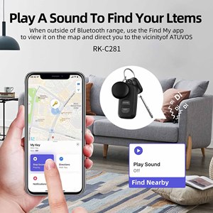 RK-C281 Portable Finder Tracker Anti-Lost Tag pour Pet Wallet MFI Certified Find My iOS System compatible IP67 WiFi pour <span class=keywords><strong>iPhone</strong></span> - Product Image 4