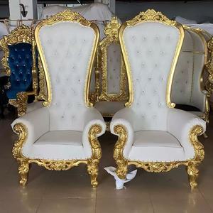 Silla de Trono Real de Lujo, Silla Dorada para Bodas, para Novios - Product Image 6