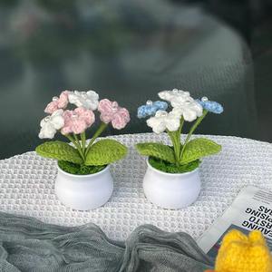 Decoración del Hogar, Macetas <span class=keywords><strong>Hechas</strong></span> a Mano, Plantas Artificiales, <span class=keywords><strong>Flores</strong></span> Tejidas Simuladas, <span class=keywords><strong>Flores</strong></span> <span class=keywords><strong>de</strong></span> <span class=keywords><strong>Hilo</strong></span> <span class=keywords><strong>de</strong></span> <span class=keywords><strong>Lana</strong></span> Simuladas Eternas - Product Image 4