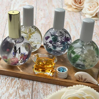 Huile pour cuticules des ongles aux plantes 15 ml, répare et restaure, soin bio, huile pour cuticules des ongles, nutrition florale, adoucit et nourrit, huile pour vernis à ongles