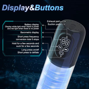 เครื่องขยายอวัยวะเพศชายแบบชาร์จไฟได้เครื่องขยายอวัยวะเพศชายแบบกันน้ำพร้อมจอแอลซีดีขยายอวัยวะเพศชายอัตโนมัติ - Product Image 5