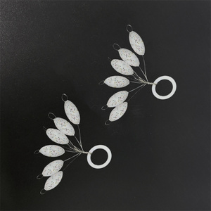 Flotteurs de pêche ovales en mousse EPS blancs avec <span class=keywords><strong>paillettes</strong></span> pour bateaux de pêche en mer - Product Image 2