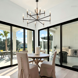 Ventana de aluminio con rotura de puente térmico resistente a impactos de huracanes, doble acristalamiento y aislamiento acústico para villas costeras - Product Image 5