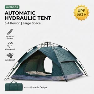 Carpa de Camping Plegable Automática Impermeable de Doble Capa Oxford 210D Personalizable Ultraligera para Viajes Familiares, Playa y Aire Libre - Product Image 2