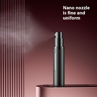 Flacon pulvérisateur de parfum en métal rechargeable de 5 ml, 8 ml, 10 ml, avec fenêtre, pour voyage, vente en gros