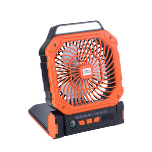 Ventilateur solaire 10W alimenté par USB, portable, pour le camping en plein air, moteur sans balais, autonomie de la batterie de 12 heures - Product Image 1