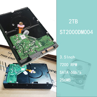 ST2000DM004 2TB 3.5 Inci 7200RPM 256MB SATA3 HDD Internal Bekas untuk Desktop PC Gaming Penyimpanan NAS Drive Data Kecepatan Tinggi