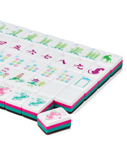 Tessere Personalizzate per Mahjong Americano a 4 Strati, 160 Tessere in Plastica con Design Leopardato Rosso e Stampa Tartaruga, <span class=keywords><strong>Idee</strong></span> Regalo di Lusso - Product Image 3