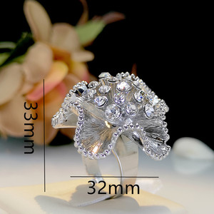 Anello con grande fiore, design personalizzato, accessori alla moda per l'uso quotidiano - Product Image 5