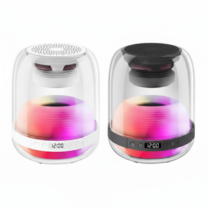 Smart Home Bluetooth Speaker With Alarm <b>Clock</b> <b>Digital</b> Display For Bedroom Phone Call Function Wireless Audio - Product Image 2