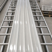 0,7mm Dicke Industrielle Gewächshaus-Wellplatten aus Glasfaser FRP Einfache Dachziegel