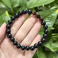 Bracelet artisanal en perles de pierre de lave œil de tigre naturel pour hommes, 8 mm, diffuseur volcanique, énergie de guérison, perles de yoga, bijoux, cadeau
