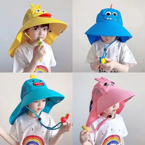 Sombrero de Pescador para Niños de 3 a 12 Años, con Diseño de Animales, para Viajes al Aire Libre, Uso Diario, Verano, Playa, Protección Solar, Transpirable, con Ala Ancha - Product Image 3