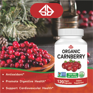 Suplemento de Belleza Ultraconcentrado de Arándanos Orgánicos OEM, Antioxidante para Adultos, Certificado GMP, Vegano, 120 Cápsulas - Product Image 2