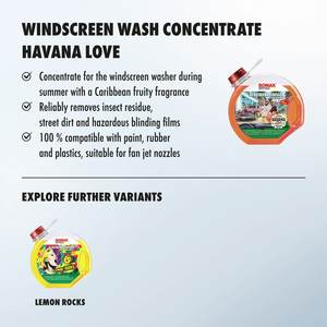 Concentré de nettoyant pour vitres automobile Havana Love de qualité supérieure 3L pour mélanger votre propre liquide lave-glace parfumé - Product Image 2