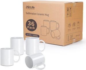 Bán buôn 11oz trắng gốm thăng hoa <span class=keywords><strong>Mug</strong></span> Vòng đầy đủ đồng bằng sứ với cá nhân logo cho uống - Product Image 6