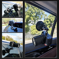 Ventouse électrique intelligente ronde ovale de 3 pouces, support de caméra photographique à ventouse électrique, filetage 1/4 " M6 pour toit ouvrant de voiture
