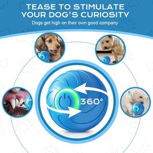 Прыгающий игрушечный мяч для собак со случайным прыжком, устойчивый к жеванию интерактивный шар для щенков для тренировок в помещении для игр на открытом воздухе - Product Image 2