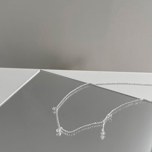 Collar con Colgante de Arpa con Incrustaciones de Diamantes en Plata Pura S925 Wenchi, Modelo Exclusivo 23866, de Lujo para Músicos - Product Image 2