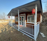 Cabine préfabriquée en bois extensible 3 en 1 prête à l'emploi, 40 pieds/20 pieds, pour entrepôt, magasin, villa, hôpital, toilettes faciles