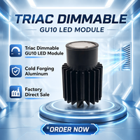 Module LED GU10 Dimmable Triac en Aluminium Forgé à Froid 1070 20W, CRI Élevé 97, 1700 Lumens, Garantie 3-5 Ans, OEM ODM Moderne