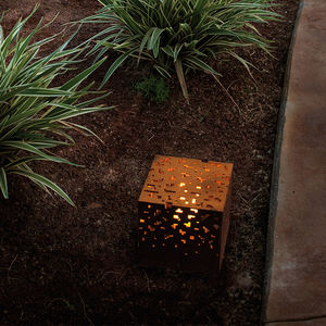 Outdoor Waterproof Modern <b>Lawn</b> <b>Light</b> Corten Steel Landscape Bollard <b>Light</b> - Product Image 4