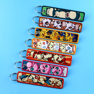 Vente en gros d'étiquette Pokemoned Anime porte-clés tissé lanière décoration de sac de voiture Anime - Product Image 3