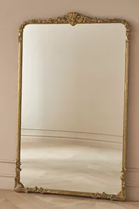Tùy Chỉnh Lớn Đầy Đủ Chiều Dài Sàn Sắt Gương Quá Khổ Baroque Phong Cách Vàng Đứng Trang Trí Công Phu Trang Trí Tường Gương Tùy Chỉnh Kích Thước - Product Image 4
