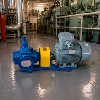 Pompe à engrenages à arc YCB-15/0.6, 15,0 M3H, 0,6 Mpa, 5,5 KW, en acier 40Cr, pour le transport d'huile industrielle avec moteur