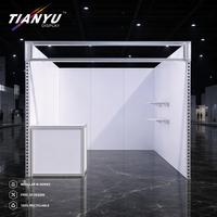 Stand d'exposition modulaire en aluminium personnalisé 3x3 10x10 pieds, système d'affichage portable et réutilisable pour événements avec LED