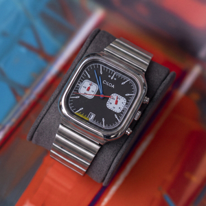 Montre carrée pour homme CILOA, boîtier en acier inoxydable, chronographe vintage, montre-bracelet avec logo personnalisé, luxe et mode - Product Image 2