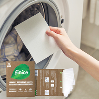 Bandes détergent lessive, feuille de lavage écologique, papier de lavage