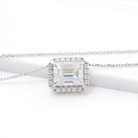 Vente en gros prix le plus bas 1ct 2ct DEFGH couleur cvd hpht Lab Créé Diamant Solitaire Pendentif 14k or bijoux fins pendentif