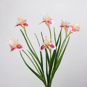 AR-1008 ZUOYI Dream Real Touch PU <span class=keywords><strong>Iris</strong></span> Fleur Tête Unique Peinture À L'huile <span class=keywords><strong>Iris</strong></span> Pour La <span class=keywords><strong>Photographie</strong></span> - Product Image 2