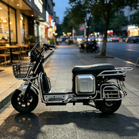 Vélo cargo électrique certifié CE 1800W 72V 20Ah, capacité de charge 103 kg, 55-60 km/h, pour service de livraison express urbain