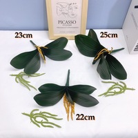 Real Touch Künstliche Schmetterling Orchidee Blätter Home Decor Pflanze