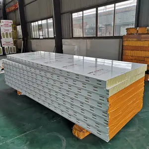 Giá nhà máy cạnh tranh loại 1150 Panel tường 100 mét đá len Sandwich Panel