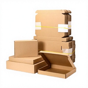 Low MOQ Airplane Corrugated Mailer <b>Boxes</b> Gold Foil Printing Recycled Materials for Small Business Packaging-Free Sample - Product Image 2