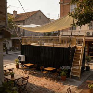 Café-bar contemporain en conteneur maritime de 5,7 m à double étage avec une utilisation optimisée de l'espace - Product Image 4