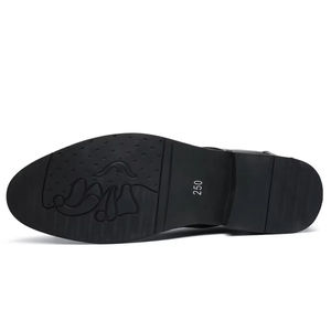 Zapatos Oxford de Cuero Genuino para Hombre, Estilo Italiano de Alta Gama, Hechos a Mano, para Boda, con Cierre Deslizante, Otoño, Ligeros, Bordados, Camuflaje - Product Image 3