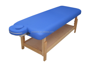 Venta al por mayor de fábrica, mesa de masaje fija de belleza duradera y resistente, almacenamiento de madera, <span class=keywords><strong>2</strong></span> secciones, mesa estacionaria de gran tamaño, cama de masaje - Product Image 5