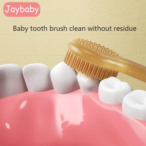 Cepillo de dientes de silicona para recién <span class=keywords><strong>nacido</strong></span>, 1 Juego de cepillo de dientes de silicona nano-plateado para bebé, cuidado dental, 360 grados - Product Image 4