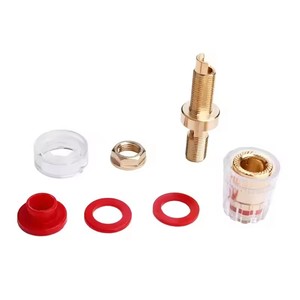 Amplifikatör hoparlör <span class=keywords><strong>Terminal</strong></span> konnektörü için 4mm muz fiş soketli konnektör ciltleme sonrası ses Video kablosu fişleri ve adaptörü - Product Image 6