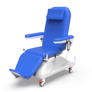 Fauteuil de dialyse électrique de haute qualité pour le secteur médical, avec dossier réglable multi-positions et extension de repose-jambes - Product Image 4