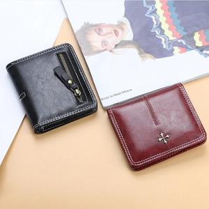 High-End Women's Short Wallets PU Leather Zipper Card <b>Bags</b> with Multiple Card Slots Fashionable Portable <b>Coin</b> Purse - Product Image 6