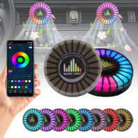 Éclairage d'Ambiance RGB Intérieur de Voiture Parfum Diffuseur Aromathérapie Contrôle APP Synchronisation Rythme Musical Lampe Pickup 12V 18W